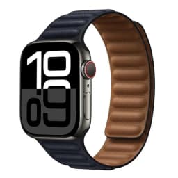 Leather Strap for Apple Watch Band 49mm 46mm 42mm 41mm Original Magnetic Loop Link Bracelet iWatch 12 11 10 9 8 7 SE Ultra 2 3 4