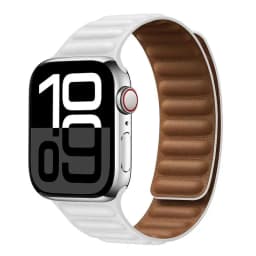 Leather Strap for Apple Watch Band 49mm 46mm 42mm 41mm Original Magnetic Loop Link Bracelet iWatch 12 11 10 9 8 7 SE Ultra 2 3 4