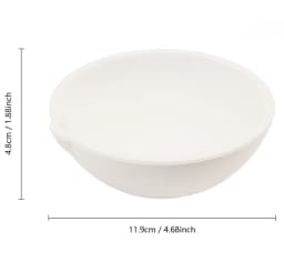 100g-5000g Quartz Crucible for Melting Gold Silver Platinum, High Temp Silica Bowl Jewelry Casting Refining Tool