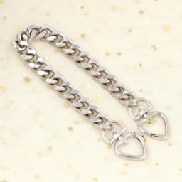 1pc Metal Purse Chain Strap Extender Heart Shape Purse Chain for Accessory Charms, Lengthen Crossbody Shoulder Handbags Strap