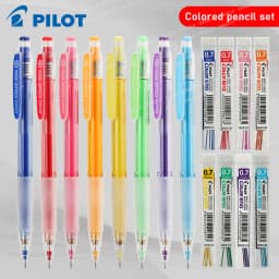PILOT Japan 0.7mm HCR-197 Color Mechanical Pencil,Multiple colors Erasable Kids lapiseira For coloring,filling,hand-drawn,Sketch