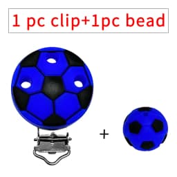 1 Set New Baby Silicone Football Beads DIY Baby Cartoon Teething Bracelet DIY Pacifier Chain Accessories Toys
