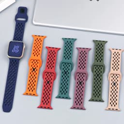 Silicone Strap For Apple Watch Bands 46mm 45mm 44mm 42mm 41mm 40mm 38mm Sport Correa Bracelet iWatch Series 11 10 9 8 7 6 SE 5 4