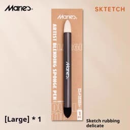 Artist Blending Sponge Pens Washable Dual-Tip Pastel Stumps & Sketch Brushes - Versatile Art Foam Blenders For Drawing Painting