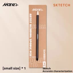 Artist Blending Sponge Pens Washable Dual-Tip Pastel Stumps & Sketch Brushes - Versatile Art Foam Blenders For Drawing Painting