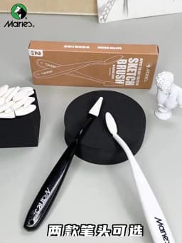 Artist Blending Sponge Pens Washable Dual-Tip Pastel Stumps & Sketch Brushes - Versatile Art Foam Blenders For Drawing Painting