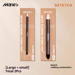 Artist Blending Sponge Pens Washable Dual-Tip Pastel Stumps & Sketch Brushes - Versatile Art Foam Blenders For Drawing Painting
