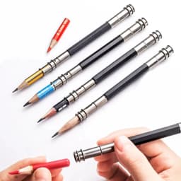 1/2/3pcs adjustable double/single headed pencil extension rack for sketching, school office painting, art and writing tools