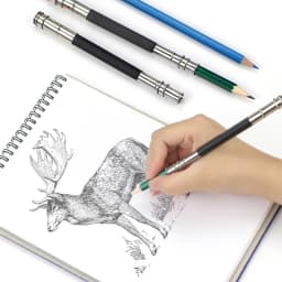 1/2/3pcs adjustable double/single headed pencil extension rack for sketching, school office painting, art and writing tools