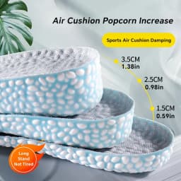 1Pair Boost Height Increase Shoes Insoles Men Women Soft Comfort Running Sports Insole for Feet 1.5/2.5/3.5cm Growing Shoe Pads