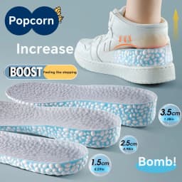 1Pair Boost Height Increase Shoes Insoles Men Women Soft Comfort Running Sports Insole for Feet 1.5/2.5/3.5cm Growing Shoe Pads