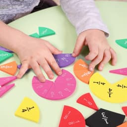 9-27pcs EVA Math Teaching Tool Fractions Mathematics Educational Aids for Understanding Addition Subtraction Demonstration Model