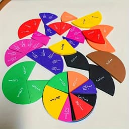 9-27pcs EVA Math Teaching Tool Fractions Mathematics Educational Aids for Understanding Addition Subtraction Demonstration Model