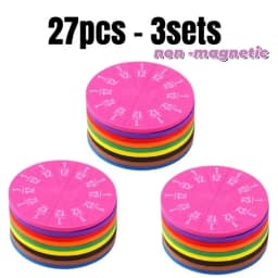 9-27pcs EVA Math Teaching Tool Fractions Mathematics Educational Aids for Understanding Addition Subtraction Demonstration Model