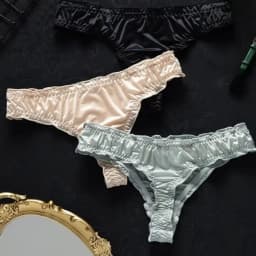 Trendy Ultra-thin Thong Underpants Seamless Ice Silk Women's Panties G-String Girls Intimates Lingerie Perspective Underwear