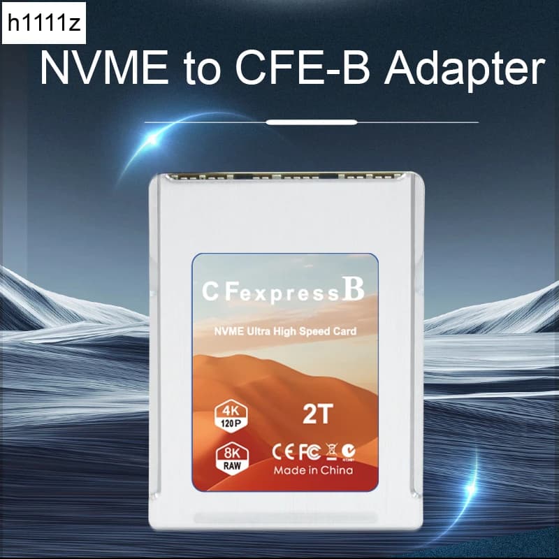 NEW NVME to CFExpress Adapter M2 M-Key to CF Express Type B Expansion Card M2 to CFE B Riser Support PCIE4.0 2230 SSD for Camera
