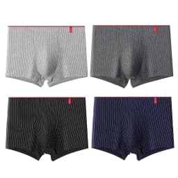 4 Pcs/Lot Boxer Men‘s Sexy Stripe Panties Underwear Sexy Knickers Underpants Shorts Fashion Under Wear Lingerie Boxers Briefs