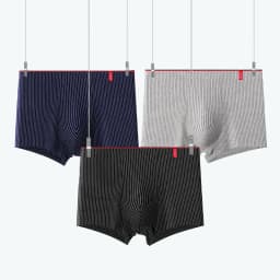4 Pcs/Lot Boxer Men‘s Sexy Stripe Panties Underwear Sexy Knickers Underpants Shorts Fashion Under Wear Lingerie Boxers Briefs