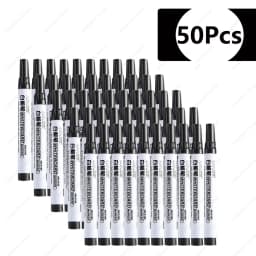 NeW!100-1pcs Erasable Whiteboard Marker Pen Teaching Chalk Blackboard Marker for Ceramics Glass Office School Art Stationery