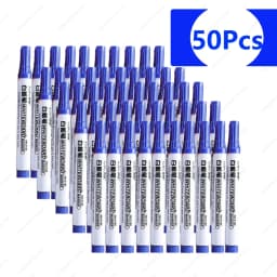 NeW!100-1pcs Erasable Whiteboard Marker Pen Teaching Chalk Blackboard Marker for Ceramics Glass Office School Art Stationery