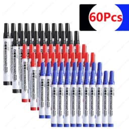 NeW!100-1pcs Erasable Whiteboard Marker Pen Teaching Chalk Blackboard Marker for Ceramics Glass Office School Art Stationery