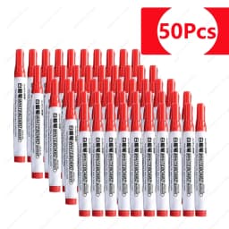 NeW!100-1pcs Erasable Whiteboard Marker Pen Teaching Chalk Blackboard Marker for Ceramics Glass Office School Art Stationery