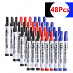 NeW!100-1pcs Erasable Whiteboard Marker Pen Teaching Chalk Blackboard Marker for Ceramics Glass Office School Art Stationery