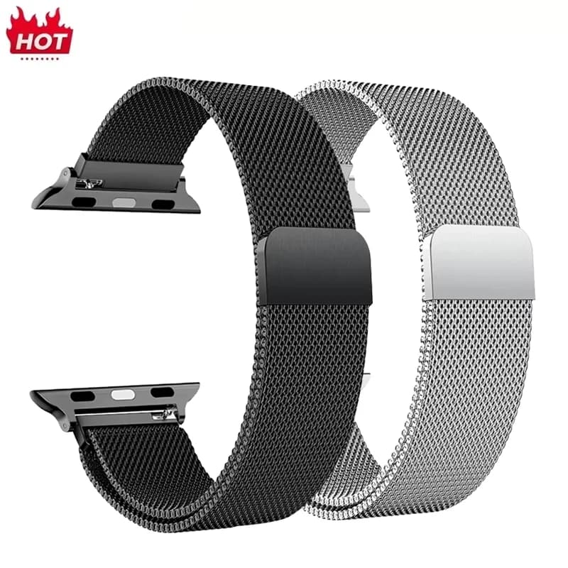 Milanese Strap For Apple Watch Ultra 2 49 46mm 42mm 44mm 40mm 45mm 41mm 38mm Bracelet For iWatch Series 10 9 3 6 5 SE 7 8 Strap