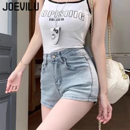 Women's Sexy Denim Shorts Y2K Petite High Waisted Hip Lifting Shorts with Personality 3D Bow Detail Slim Summer Hot Pants