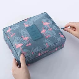 Girls Portable Travel Makeup Bag Waterproof Multi Compartment Multifunctional Cosmetic Make Up Toiletry Organizer for Women