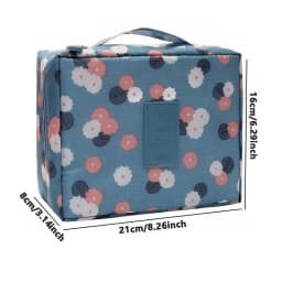 Girls Portable Travel Makeup Bag Waterproof Multi Compartment Multifunctional Cosmetic Make Up Toiletry Organizer for Women