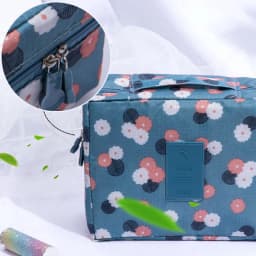 Girls Portable Travel Makeup Bag Waterproof Multi Compartment Multifunctional Cosmetic Make Up Toiletry Organizer for Women