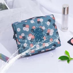 Girls Portable Travel Makeup Bag Waterproof Multi Compartment Multifunctional Cosmetic Make Up Toiletry Organizer for Women