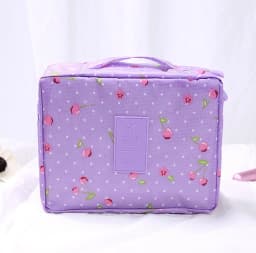 Girls Portable Travel Makeup Bag Waterproof Multi Compartment Multifunctional Cosmetic Make Up Toiletry Organizer for Women