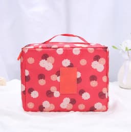 Girls Portable Travel Makeup Bag Waterproof Multi Compartment Multifunctional Cosmetic Make Up Toiletry Organizer for Women