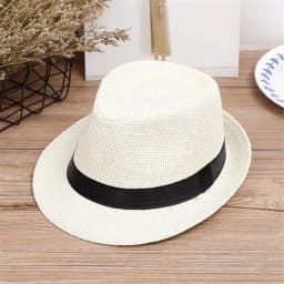Children Kids Summer Beach Straw Hat Jazz Panama Breathable Hat Large Brim Outdoor Breathable Hats Girls Boy Sunhat