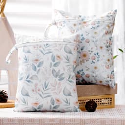 1Pc 26*36cm Wet Dry Bags Waterproof Reusable Zippered Pockets Cloth Diaper Travel Beach Pool Wet Bags for Swimsuits