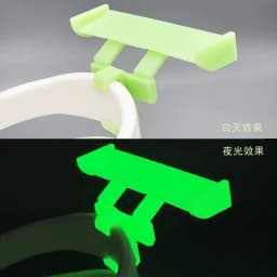 2pcs/lot spoiler wing for shoe buckles sandals charms fluorescence Cave Slipper tail decoration accessories kids adults gift