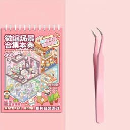 45Pcs Cartoon Landscape Sticker Book DIY 3DMiniature Scene Collection 1.0 Stickers Gift for Kid Child kawaii stationery stickers
