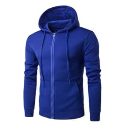 Men's Fashion Fleece Loose Casual Zipper Hoodie Suitable for Spring and Autumn Wear