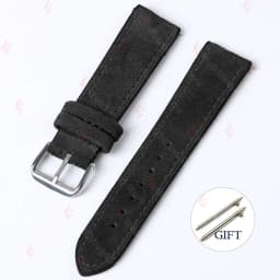 18mm 19mm 20mm 22mm Vintage Suede Cowhide Watch Strap Handmade Watch Band Gray Brown Green Quick Release Bracelet for Men Women
