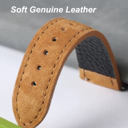 18mm 19mm 20mm 22mm Vintage Suede Cowhide Watch Strap Handmade Watch Band Gray Brown Green Quick Release Bracelet for Men Women