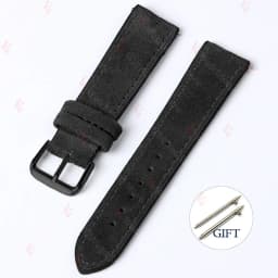18mm 19mm 20mm 22mm Vintage Suede Cowhide Watch Strap Handmade Watch Band Gray Brown Green Quick Release Bracelet for Men Women
