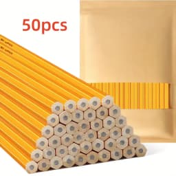 50/100/150pcs Pencils With Eraser Top, 2 HB Pencils Drawing And Sketching, Yellow Wood-Cased Pencils For Office,School Supplies