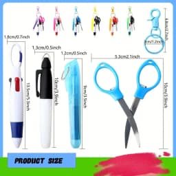 1 set Student Multi-Tool Keychain Set for Nurses, Doctors - Durable PC Material Gifts