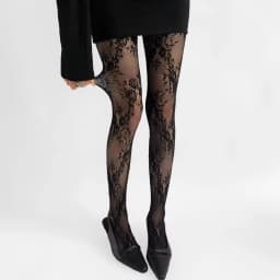 1 Piece Women 4 Colors Black White Wine Khaki Floral Romantic Hollow Out Lady Sexy Fashion Fishnet Tight Pantyhose