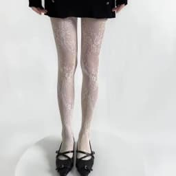 1 Piece Women 4 Colors Black White Wine Khaki Floral Romantic Hollow Out Lady Sexy Fashion Fishnet Tight Pantyhose