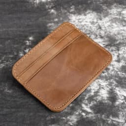 New Arrival Genuine Leather Mini Wallet Man Slim Credit Card Holder Men's Small Purse ID Card Case 4 Slots For Women Coin Pocket