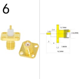 1PC SMA Male/ Female RF Coax Connector Panel Mount Flange Chassis Solder Post Wire Terminal Adapter Goldplated Wholesale Price