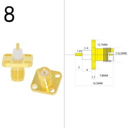 1PC SMA Male/ Female RF Coax Connector Panel Mount Flange Chassis Solder Post Wire Terminal Adapter Goldplated Wholesale Price